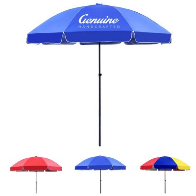 Oxford Cloth Steel Beach Umbrella with Shoulder Strap