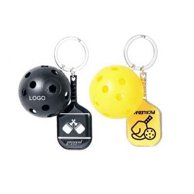 Pickleball Keychain Set - Paddle and Ball
