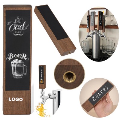 Wooden Chalkboard Beer Tap Handle