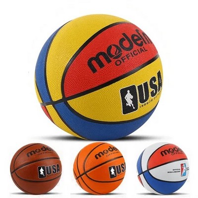 Official Size 5 Rubber Outdoor Basketball (8.8")