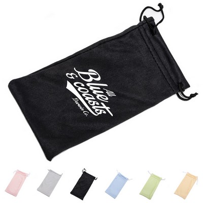 Microfiber Drawstring Eyewear Pouch