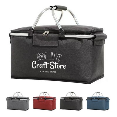 Insulated Cooler Picnic Basket