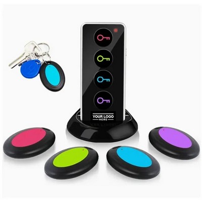 Key Finder Set – 1 RF Transmitter with 4 Receivers for Easy Item Tracking