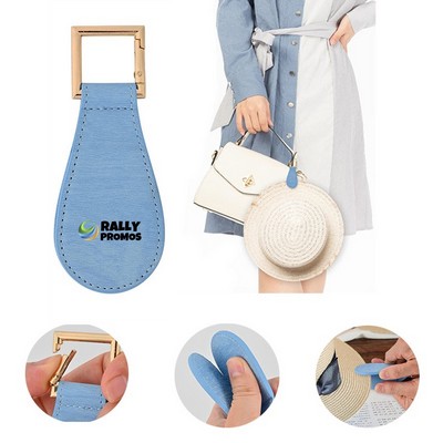 Leather Hat Clip for Travel on Bag