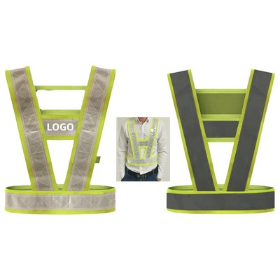 Adjustable Reflective Tape Safety Cross Belt