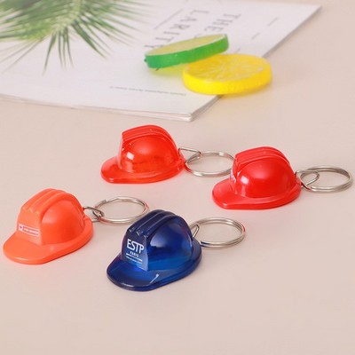 Mini 3D Safety Helmet Keychain