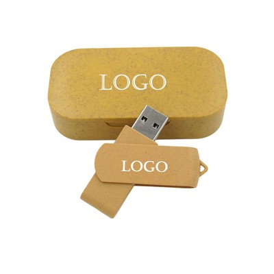 Wheat Straw Usb Flash Drive Set