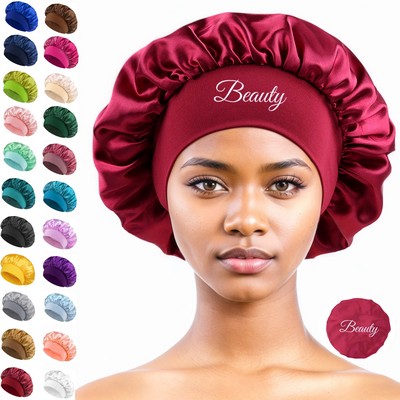 Satin Bonnet for Sleeping Shower Cap