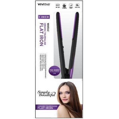 Health, Beauty & Fitness Vivitar Ceramic Tourmaline Hair Iron - Purple