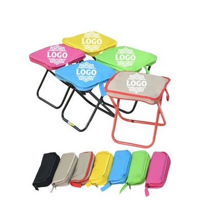 Camping Folding Seat - Heavy-Duty 600D Oxford with Storage Sack