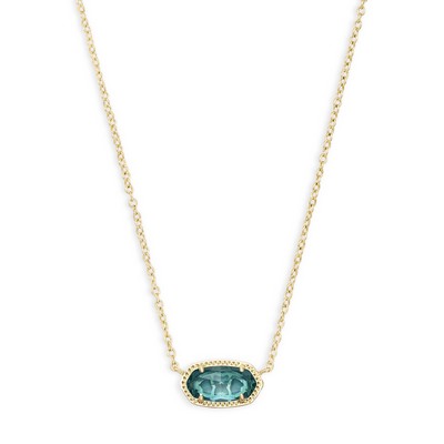 Kendra Scott Elisa London Blue Short Pendant Necklace