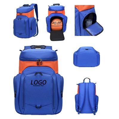 Large Capacity Basketball Backpack With Compartments