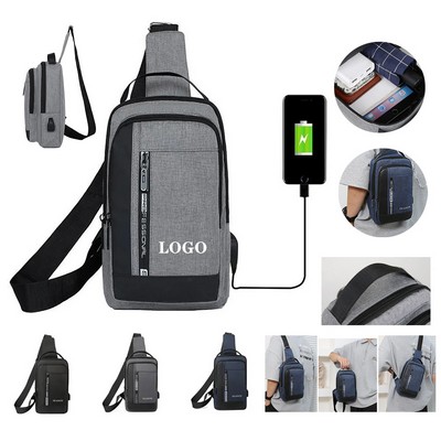 Oxford Polyester Crossbody Bag