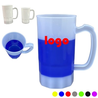 22 Oz Plastic Beer Stein Mug