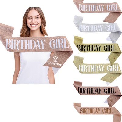 Custom Party Birthday Sash