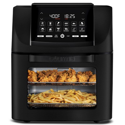 Gourmia 14-Quart Digital All-In-One Air Fryer, Oven, Rotisserie & Dehydrator w/Large Window