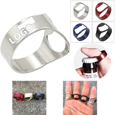 Stainless Steel Beer Bottle Opener Finger Ring