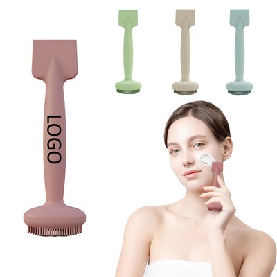 Dual-Ended Silicone Mask Brush Scraper & Cleaner (4.9In)