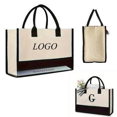 Canvas Beach Tote Bag