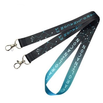 Durable Heat-Printed Polyester Lanyards with Double-Headed Clips