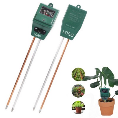 Economic 3-in-1 Double Probe Soil Tester with Moisture, Light and PH