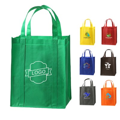 Reusable Non-Woven Tote Shopping Bag (13" x 15" x 10")