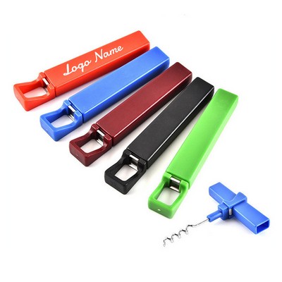 Straight Barrel Multi-Functional Bottle Opener