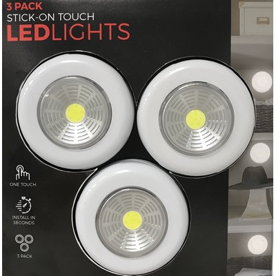 Smart Home, Office & Mobile Vivitar 3-Pak Stick-On Led Circle Lights