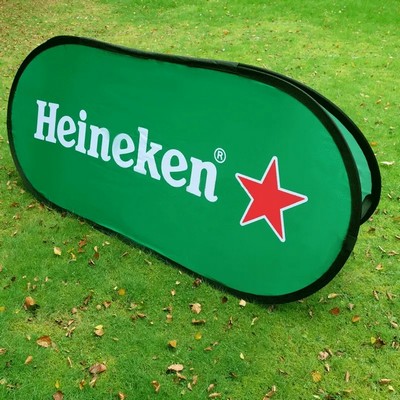 Custom Logo Oval Horizontal Pop-Up Banner
