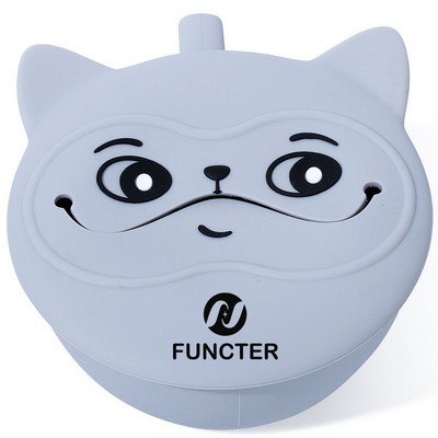 Anti Drop Bear Style Silicone Toddler Water Cup With Snack Cup 7 oz