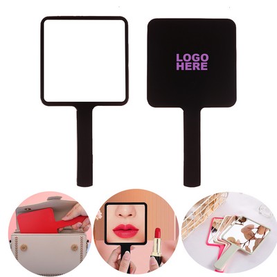 Portable Square Vanity Mirror Travel Handheld Makeup Mirror for Lipstick