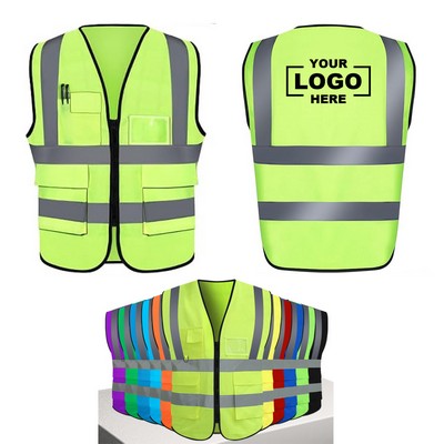 Multi Pockets Safety Reflective Vest