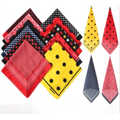 21'' X 21'' Cotton Square Bandana