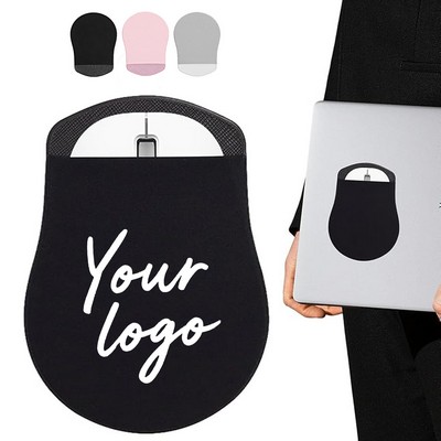 Stick-On Mouse Pouch For Laptop