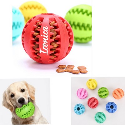 Natural Rubber Pet Toy Teething Ball