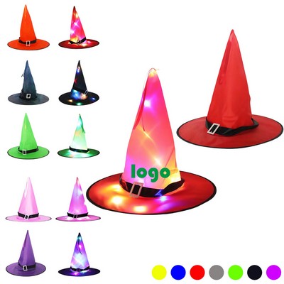 Halloween Glowing Wizard Witch Hat