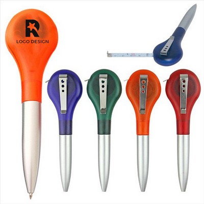 Ballpoint Pen With Tape Measure