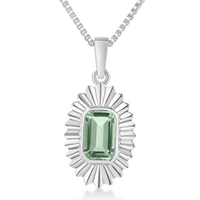 Jilco Green Amethyst Aura Necklace