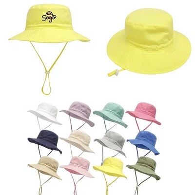 Polyester Baby Toddler Bucket Hat Lightweight