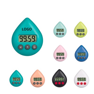 Digital Cute Digital Kitchen Timer With Water Drop Alarm