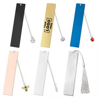 Stainless Steel Bookmarks with Chain