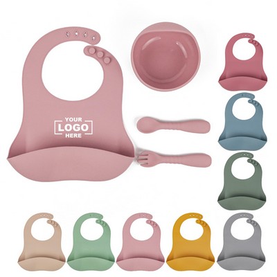 Silicone Baby Feeding Set 4 Pcs