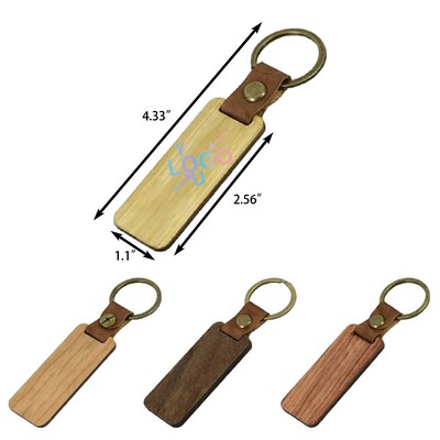 Personalized Wooden Keychain