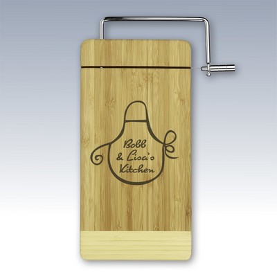 Bamboo Cutting Board w/Cheese Cutter