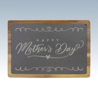 Large Acacia & Slate Cutting Board