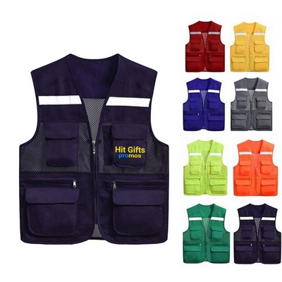 Unisex Reflective Work Vest