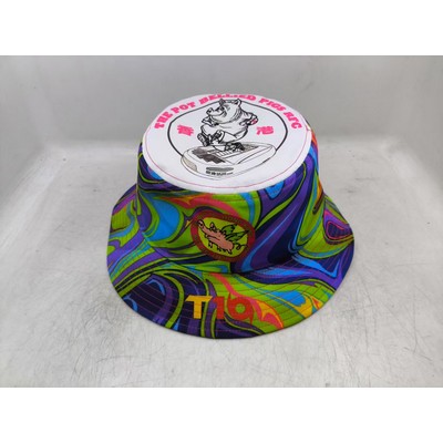 Double-sided Full Printing Cotton Fisherman Cap