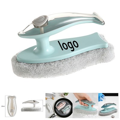 Custom Liquid Dispensing Cleaning Brush – Ergonomic Handle, ABS, Promotional