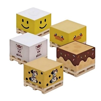 Wooden Pallet Cube Sticky Notes