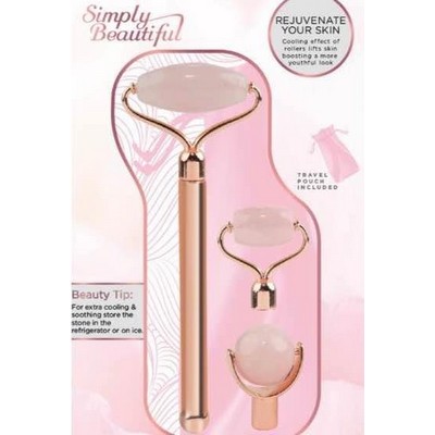 Health, Beauty & Fitness Vivitar Electric Rose Quartz Facial Roller Kit
